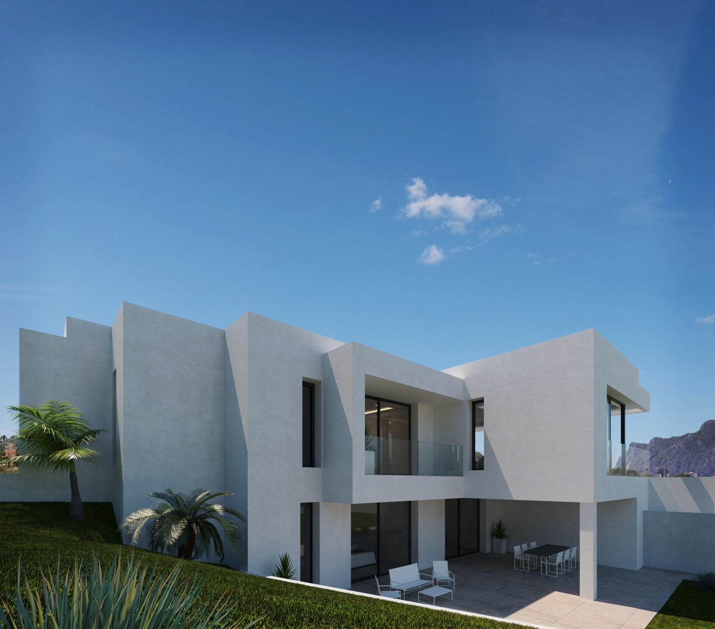 Magnificent IBIZA new construction in Calpe with nice “Peñón Ifach” views